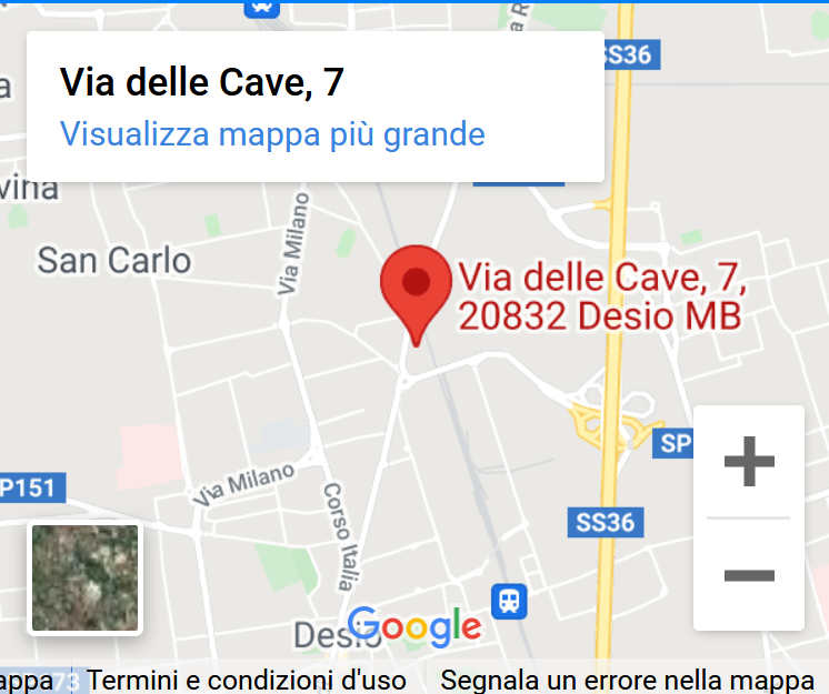 Mappa sede Desio Milano